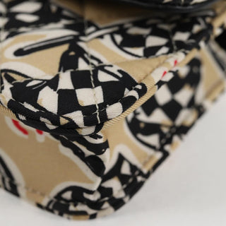 Chanel Flap Card Holder on Chain Quilted Printed Canvas