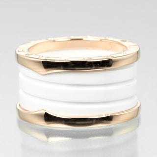 Bvlgari B.Zero1 Four Band Ring 18K Rose Gold and Ceramic
