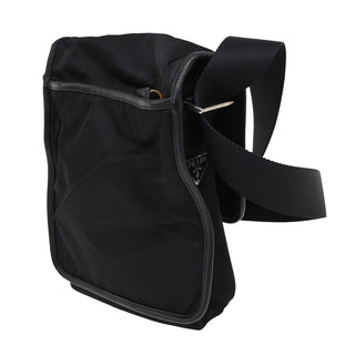 Prada Logo Flap Messenger Tessuto