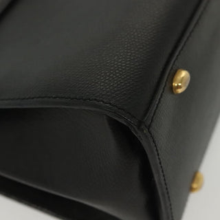 Celine Vintage Convertible Turnlock Top Handle Bag Leather