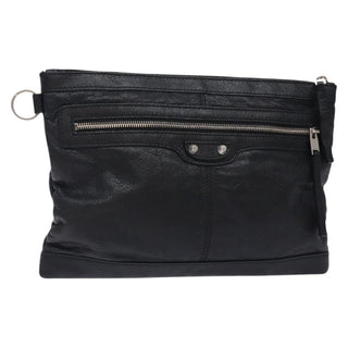 Balenciaga Classic City Clip Pouch Leather