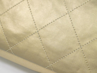 Chanel Biarritz Pocket Tote Quilted Coated Canvas