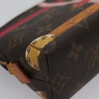 Louis Vuitton Cosmetic Pouch Limited Edition Summer Trunks Monogram Canvas