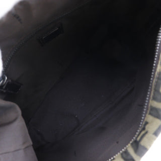 Fendi Zip Around Messenger Bag Zucca Canvas