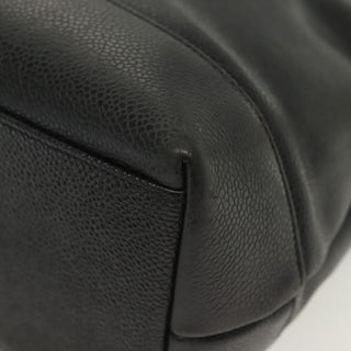 Chanel Vintage CC Logo Chain Tote Caviar