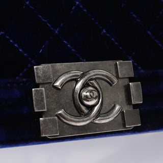 Chanel Boy Flap Bag Quilted Velvet