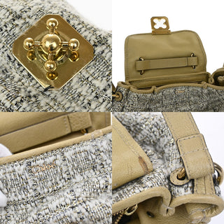 Chloe Elsie Shoulder Bag Tweed Leather