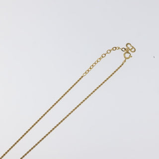 Christian Dior CD Pendant Necklace Gold-plated