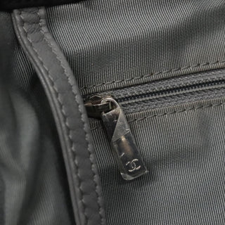 Chanel Logo Chain Tote Quilted Nylon with Tweed