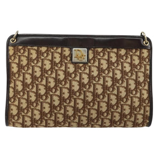 Christian Dior Vintage Trotter Shoulder Bag Canvas