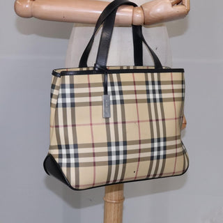 Burberry Nova Check Tote Canvas and Leather
