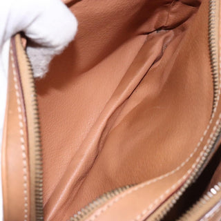 Celine Vintage Macadam Shoulder Bag Canvas and Leather