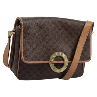 Celine Vintage Macadam Shoulder Bag Canvas