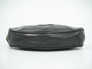 Chanel Vintage Diamond CC Tassel Clutch Quilted Lambskin