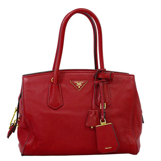 Prada Galleria Double Zip Tote Leather