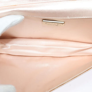 Chanel Camellia Diamante Convertible Clutch Crystal Embellished Satin