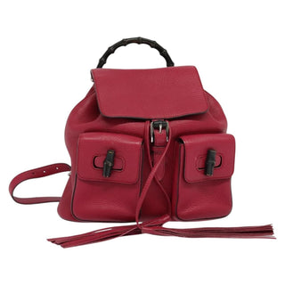 Gucci Bamboo Tassel Backpack Leather