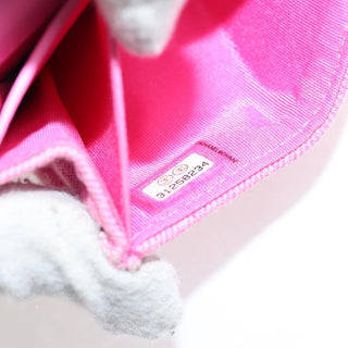 Chanel 19 Flap Coin Purse With Chain Quilted Denim