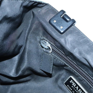 Prada Grommet Lock Flap Chain Shoulder Bag Leather