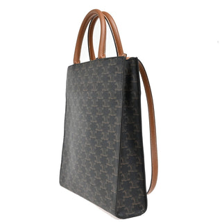Celine Vertical Cabas Tote Triomphe Coated Canvas