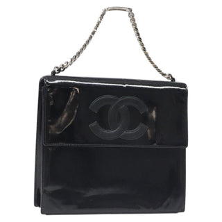 Chanel Vintage CC Box Flap Bag Patent Leather