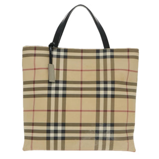 Burberry Top Handle Tote Nova Check Canvas