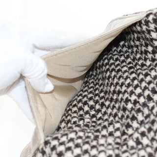 Chanel Tabatiere Kisslock Fold Over Bag Tweed with Quilted Calfskin