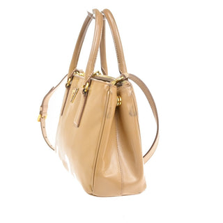 Prada Galleria Double Zip Tote Patent leather