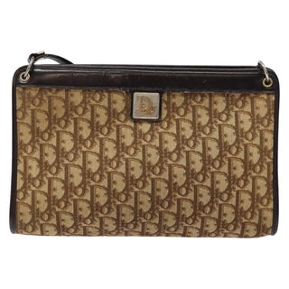Christian Dior Vintage Trotter Shoulder Bag Canvas