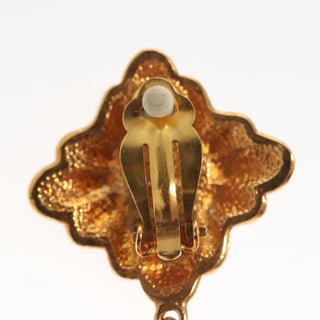 Chanel Vintage CC Earrings Metal