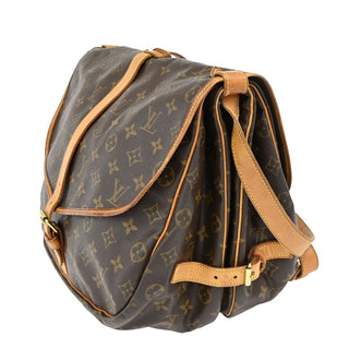 Louis Vuitton Saumur Handbag Monogram Canvas