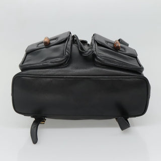 Gucci Vintage Bamboo Backpack Leather