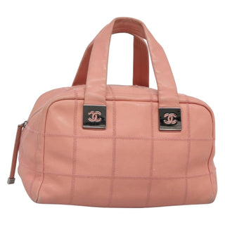 Chanel Chocolate Bar CC Bowler Bag Caviar skin