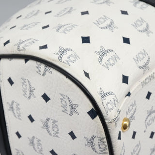 MCM Visetos Handbag Canvas and Leather