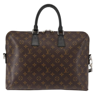 Louis Vuitton Porte-Documents Jour Bag Macassar Monogram Canvas