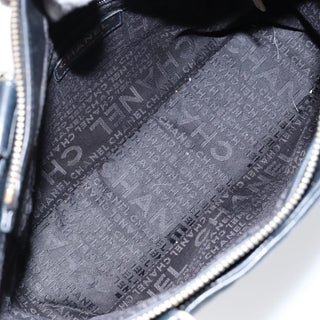 Chanel Chocolate Bar CC Tote Quilted Leather