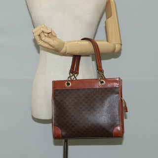 Celine Vintage Macadam Shoulder Bag Leather