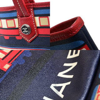 Chanel Le Train Tote Printed Coated Canvas