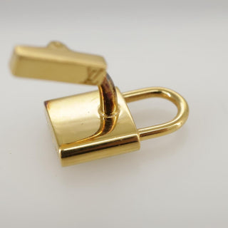 Louis Vuitton Padlock and Key Logo Cufflinks Silver