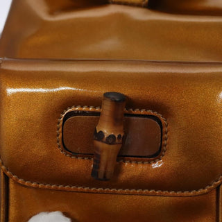Gucci Vintage Bamboo Backpack Patent