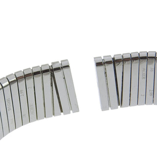 Bvlgari Tubogas Quartz Watch Stainless Steel with Diamond Markers