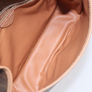 Celine Vintage Macadam Shoulder Bag Canvas and Leather