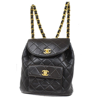 Chanel Vintage CC Pocket Backpack Quilted Lambskin