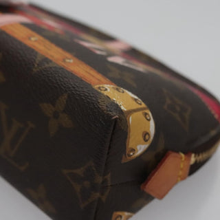 Louis Vuitton Cosmetic Pouch Limited Edition Summer Trunks Monogram Canvas