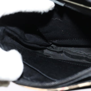 Burberry Front Pocket Flap Messenger Leather with Vintage Check Canvas