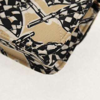 Chanel Flap Card Holder on Chain Quilted Printed Canvas