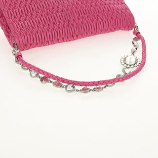 Miu Miu Crystal Clutch Matelasse Leather