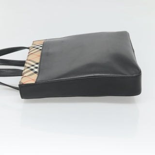 Burberry Nova Check Tote Canvas and Leather