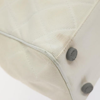 Chanel Vintage Logo Bowler Bag Quilted Canvas