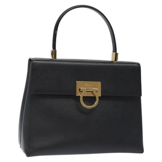 Salvatore Ferragamo Gancini Convertible Top Handle Bag Leather